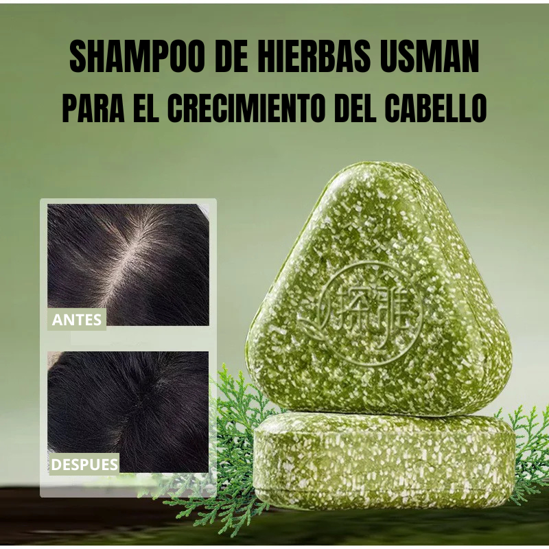 Shampoo a base de hierbas para el crecimiento del cabello